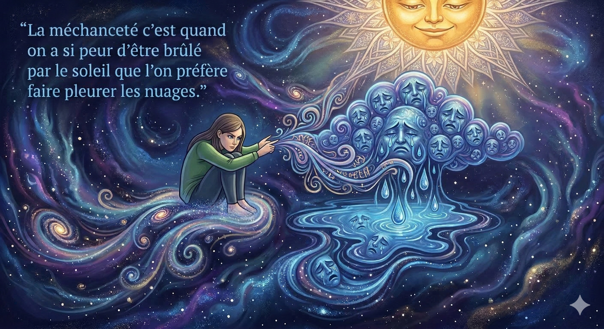 Arrête de te cacher derrière la méchanceté